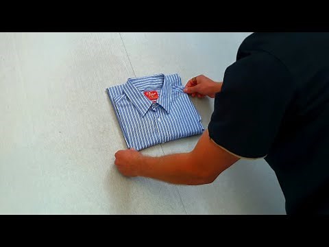 How to fold a button up shirt neatly!
