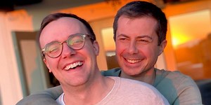 Watch Pete Buttigieg fight back happy tears discussing life with husband Chasten and twins