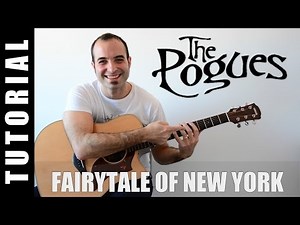 How to play Fairytale of New York - Pogues EASY Tutorial CHORDS, TABS and, lyrics