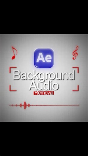 How to Remove Background Audio from Videos🔈- #aftereffects #aftereffectstutorial #tutorial #ae