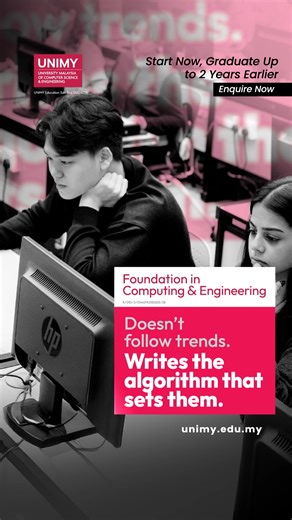 You don’t just use tech — you break it, rebuild it, and make it smarter. A Foundation in Computer Engineering at UNIMY turns that instinct into a future, teaching you to code, design systems, and solve real-world problems like the brains behind tomorrow’s tech. Enquire now and Own Your Future at UNIMY. | Brickfields Asia College (BAC)