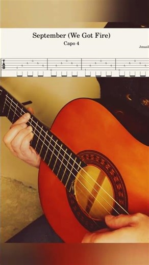 September tutorial #guitar #fyp #music #guitartok#cover