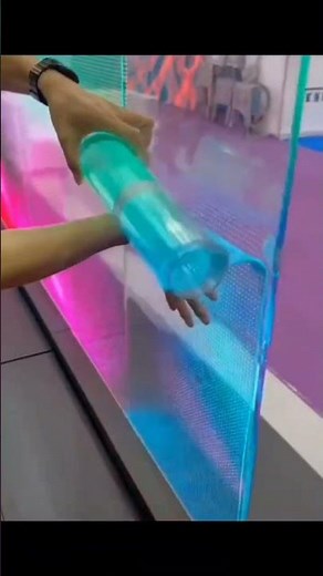 Transparent flexible led film screens
