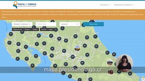 #CostaRicaEstáCambiando, Costa Rica construye. Busque, vea, compruebe → https://mapa.presidencia.go.cr/ | Presidencia de la República