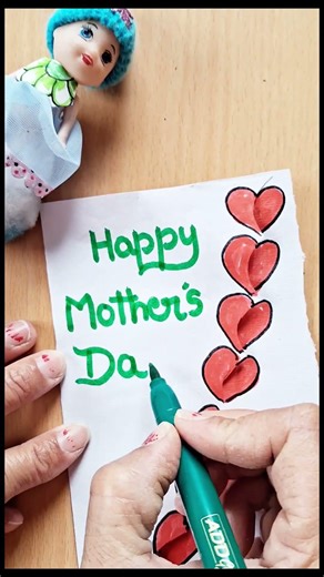 cute mother's day special card #trending #art #youtubeshorts