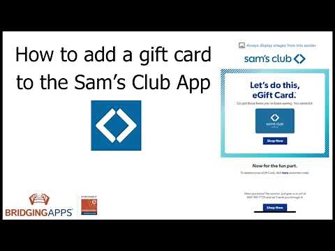 How to add a gift card to the Sam's Club app