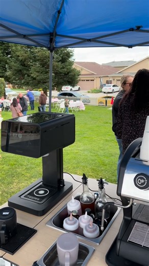 Aroma Coffee Co. | Orcutt, California | Coffee Cart ☕️ on Instagram: "1st of two Valentine’s Day events 💘 Rain tried it, but we’re still pouring ☕️ Aroma Coffee Co. rain or shine. Nothing better than serving people through coffee. @unity.coffee always coming through with the 🫘 and @drinkripples with the wow factor.So glad we have partnered with these amazing companies"