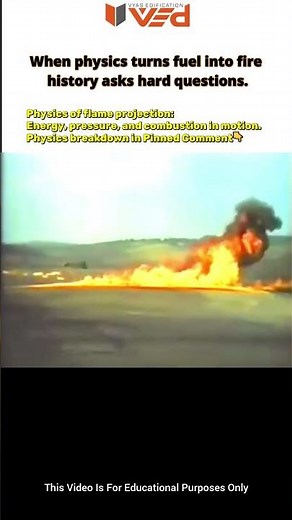 When Physics Turns Fuel into Fire 😳 | Science Behind Flames #viral #shorts