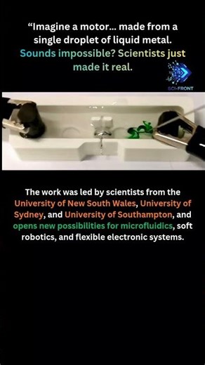 Liquid Metal Motor Spins Like Never Before | Droplet-Powered Rotary Engine