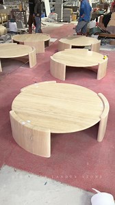 Travertine Stone Coffee Table Mordern Center Table Marble Dining Table For Living Room🎈 📢Can be customzied for your size！ #table #diningtable #coffeetable #teatable #marble #marbletable #stonetable #homedecor #homedesign #designer #interiordesign #kitchendesign #livingroomdesign #naturalmarble #Travertinecoffeetable | Landerstone