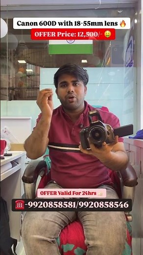 Canon 600D with kit lens 🔥 | #camsikelectronics