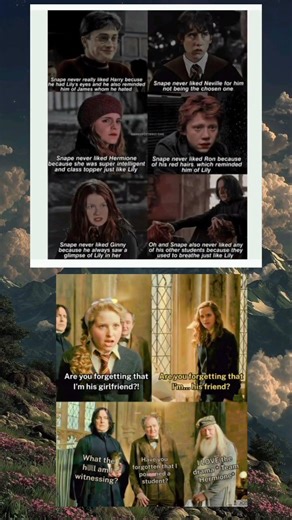 The Snape Complex & Hogwarts Drama: A Tale of Lily #harrypotter #1vs4 #shorts #ytshorts #yt