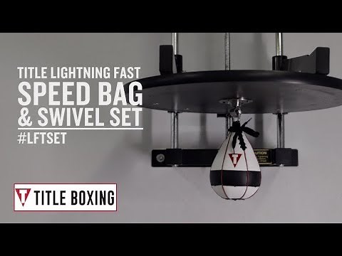 TITLE Lightning Fast Speed Bag & Swivel Set - TITLE Boxing - Miguel Berchelt Training