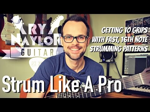 How to Strum Your Guitar Fast - Fast Guitar Strumming Technique (16th Notes)