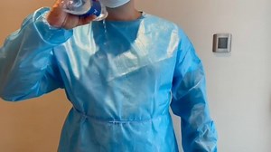 Watch Blue Polyethylene Isolation Gowns on Amazon Live