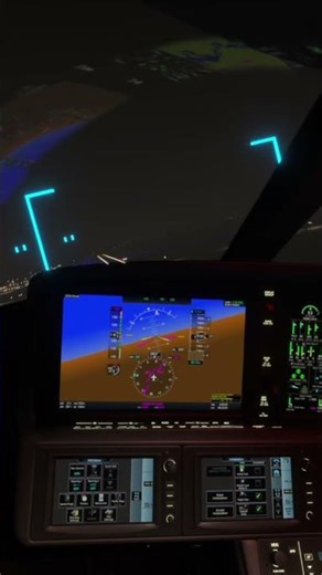 Runway Lights at Midnight Landing 🌙🛬 - MSFS 2024 The Ultimate Sky Experience