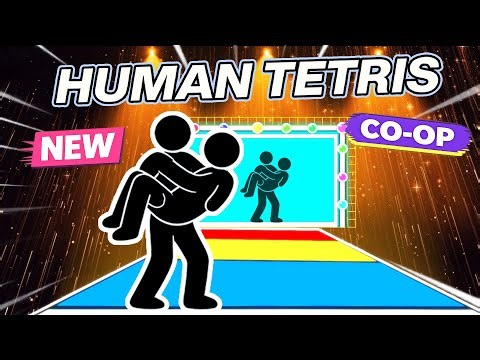 Human Tetris х 2 Player Co-op New Version | Immersive Interactive Warm Up