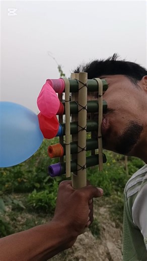 How to Make a DIY Multi-Balloon Blower with Bamboo