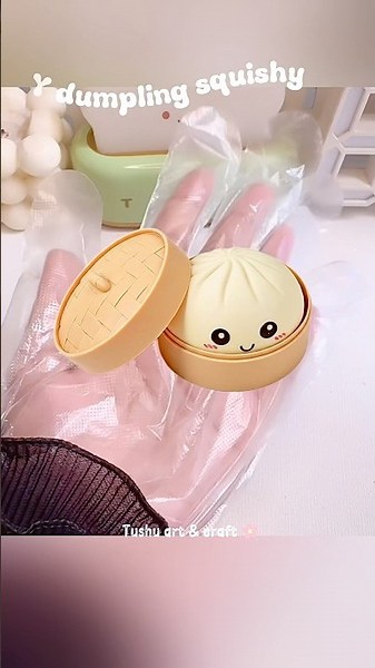 How to make Dumpling squishy at home ✨ #shorts