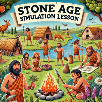 Social Studies Stone Age Simulation: Paleolithic-Neo History Game Unit Lesson
