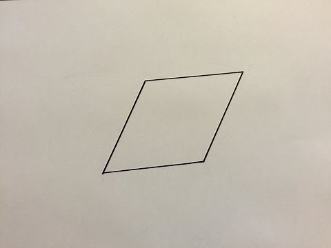Comment Dessiner Un Losange - How To Draw A Lozenge.