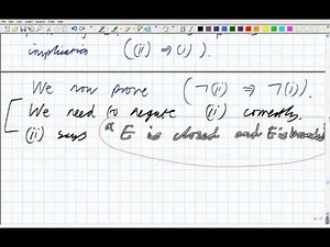 Lecture 12a: Math. Analysis - Proof of Bolzano-Weierstrass theorem