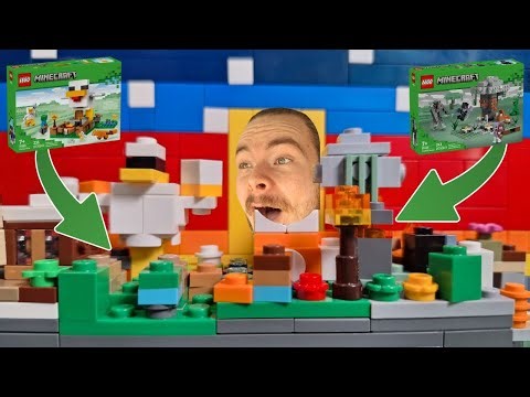 I Built Mini Minecraft Biomes using EVERY new Lego set