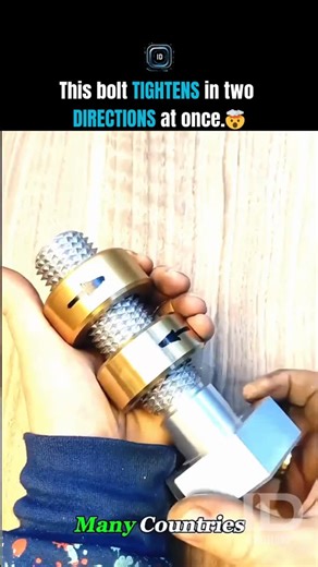 Intel Drip™ | Tech • Engineering • Tools • AI on Instagram: "At first glance this looks like a normal bolt. It isn’t. This is a double-lead, opposing-thread fastener. The top half uses a right-hand thread. The bottom half uses a left-hand thread. When you turn it, one side tightens while the other tightens in the opposite direction — at the same time. The result? Instead of slowly creeping loose under vibration, heat cycles, or shock loads, this thing actually locks itself harder. That’s why con