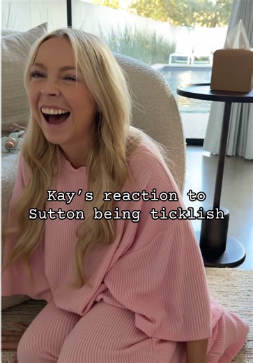 Ellie trying to tickle her 🥹😂 backstory ::: Kay called me in to show me how she was getting Sutton to laugh by tickling her. I walked in and Sutton was in the best mood. She was so smiley, and every time Kay would tickle her, she would start wiggling and getting so excited! Apparently she was laughing to but I have missed every real laugh so far! 🥺 I’m hoping to be around soon and hear her sweet laugh! But regardless, she was so happy and wiggly whenever Kay would tickle her, and then Ellie w