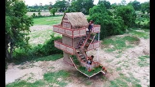 Creating a two-story mud home using ancient skills