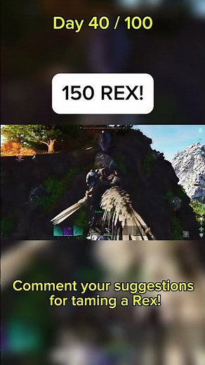 100 Days to Beat EVERY Alpha Boss on The Island - Day 40 - 150 T-Rex! #100dayschallenge #gaming