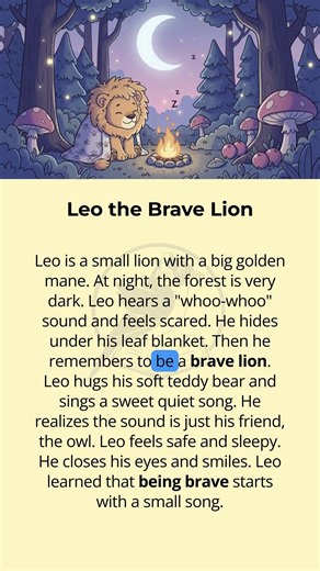 Leo the Brave Lion #englishforbeginners