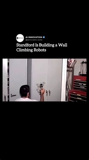AI INNOVATION | 🌟 Stanford engineers have developed a gecko-inspired robot that climbs walls without suction or magnets. By mimicking the unique movement... | Instagram