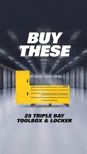 Time for more storage? The time is NOW to upgrade! Available for a limited time only, get a FREE HUTCH when you buy a 2s triple bay toolbox and side locker! Get it in 8 paint options, ask your Matco Distributor for details and hook you up with a free 2s hutch! #matco #matcotools #toolbox #autorepair #mechaniclife | Matco Tools