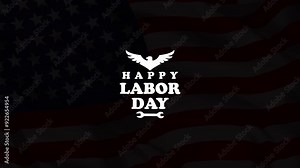 Happy Labor Day Logo Animation, Modern Happy Labor Day, USA Labor Day, Happy Labour Day Greeting Animation Videos 2024, International Happy Labor Day Text Animation Videos