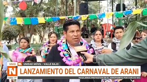1.9K views · 19 reactions | En la plaza principal de #Arani, la tarde de este jueves, realizaron el lanzamiento del Carnaval Araneño 2024, dando a conocer todas las actividades propias de estas fiestas.  Red Uno | Valle Alto Noticias | Facebook