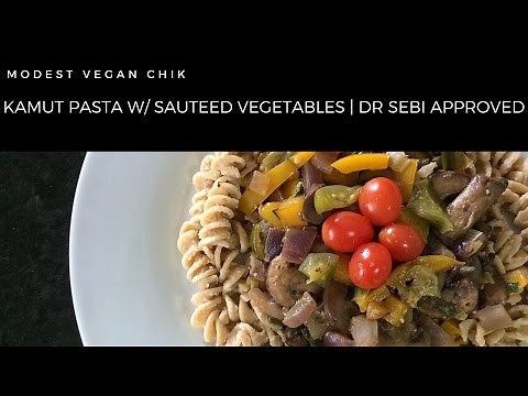 Kamut Pasta with Sautéed Vegetables | Dr Sebi Approved | Vegan & Alkaline Recipe