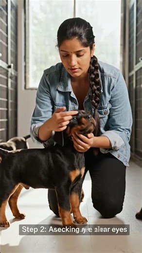 How to select a rottweiler puppy according to breed standard. Tip 1 - almond eye #rottweiler #shorts