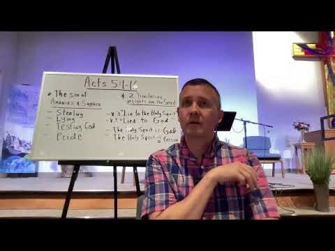 Bible study Acts 5:1-16 ("Great fear and great power in the early church")