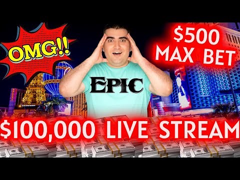 🔴$100,000 High Limit Live Stream Slot Play & $500 Max Bets 😱