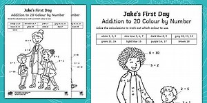 Jake's First Day Addition to 20 Colour by Number