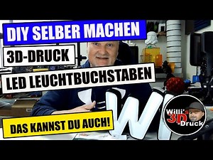 Design your own 3D LED light-up letters for the 3D printer