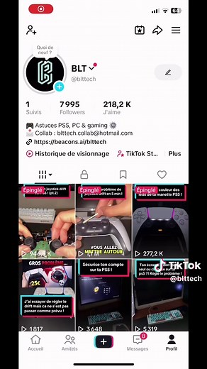 Lancer des lives TikTok sur PS5 et PS4 avec votre visage