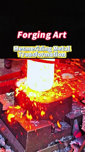 Watch the metal soften and take shape under the hammer.Immersive visual relaxation 🔥🔥🔥 #technology #inductionheater #trending #heater #forging