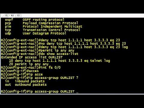Access-list tutorial: CCENT