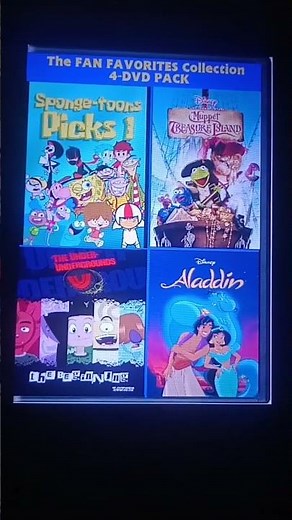 Sponge-Toon Pick 1/Muppet Treasure Island/Under-Undergrounds: The Beginning/Aladdin (1992) (4 Pack)