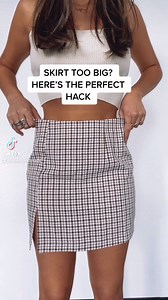 Skirt too big? Here’s the perfect hack! https://www.tiktok.com/@americanthreads #stylehack #fashionhacks #stylehacks #fashionhack #styletips #mystyle #howtobasic | American Threads | Facebook