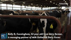 1.6K views · 189 reactions | Kelly D. Cunningham, a 52-year-old dairy farmer from Iowa, is managing partner of Milk Unlimited Dairy Farms. He was somewhat relieved about the progress made in new round of trade talks between Washington and Beijing. Here is his view. | China Xinhua News | Facebook