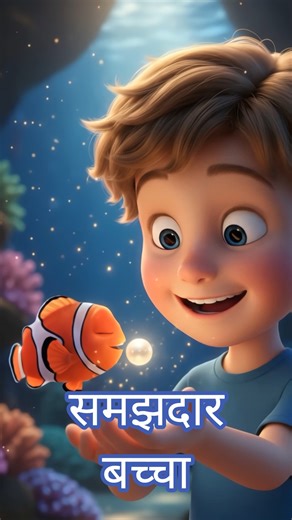 जब बच्चे ने मछली की मदद की 🥹 | सीख देने वाली कहानी #BachaAurMachli#EmotionalStory#MoralStory#cartoon