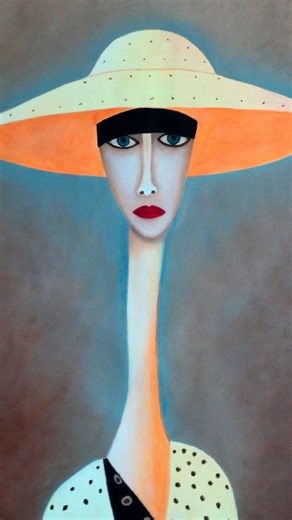 A new portrait full of character, elegance and soft expression. Perfect for adding a touch of modern art to your home. Discover my full collection and find the piece that speaks to you. #modernart #figurativeart #contemporaryartist #artforsale #wallartdecor #stylishart #portraitart #interiordesign #fineartprints #smaksmuk #antonioabrilpictures | SmakSmuk | Facebook